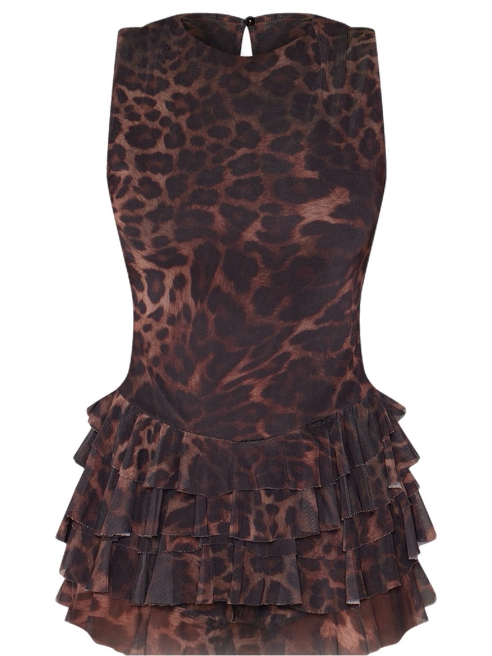 Sleeveless Leopard Print Romper / Playsuit